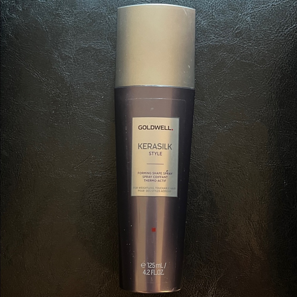 dwell Kerasilk Style Forming Spray — Silver & Purple Bottle